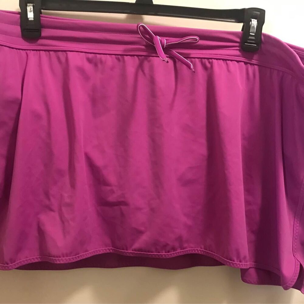 Lands End Plus Size 24W Purple Bathing Suit Skirt Swimsuit